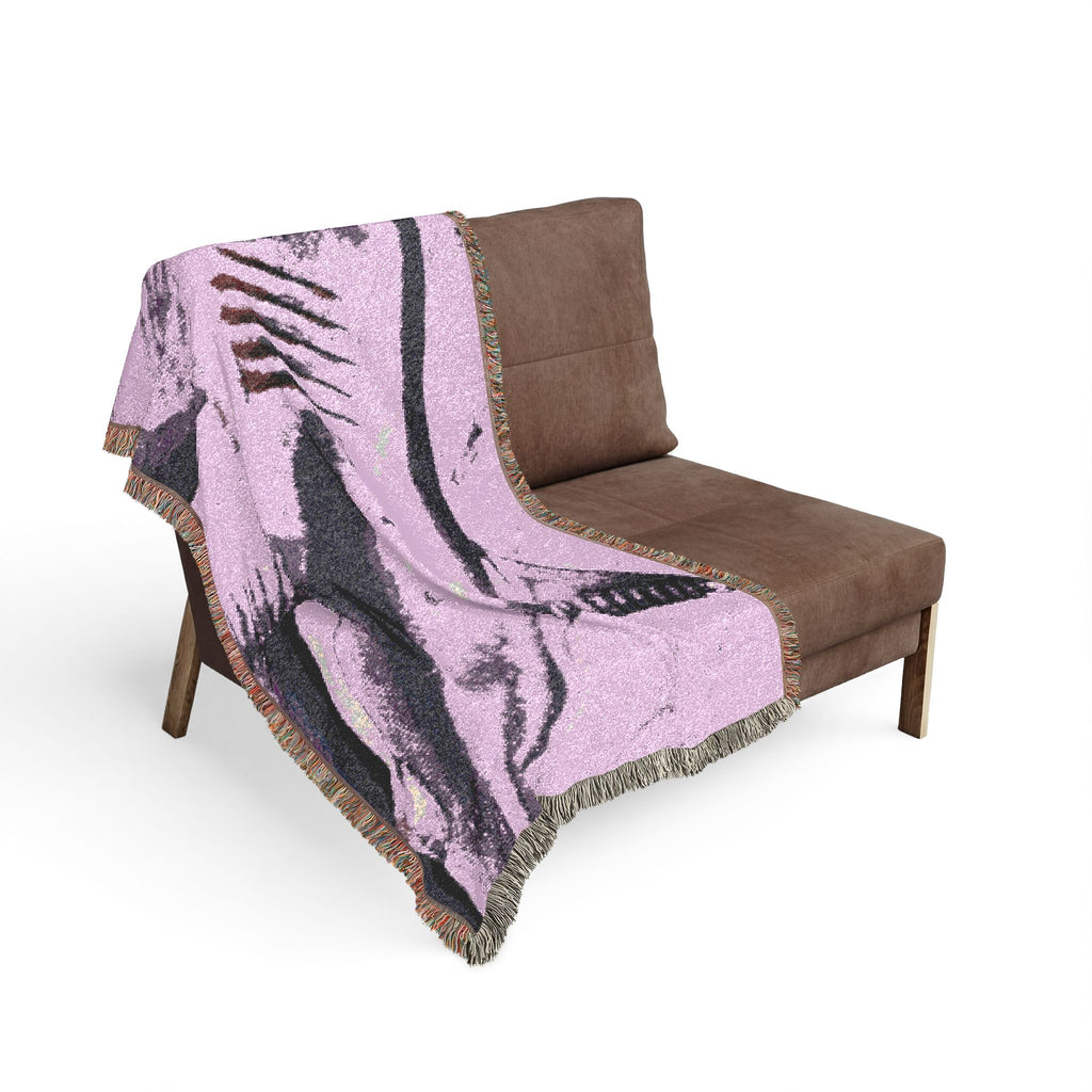 Woven Blanket "Beneath the Surface" purple