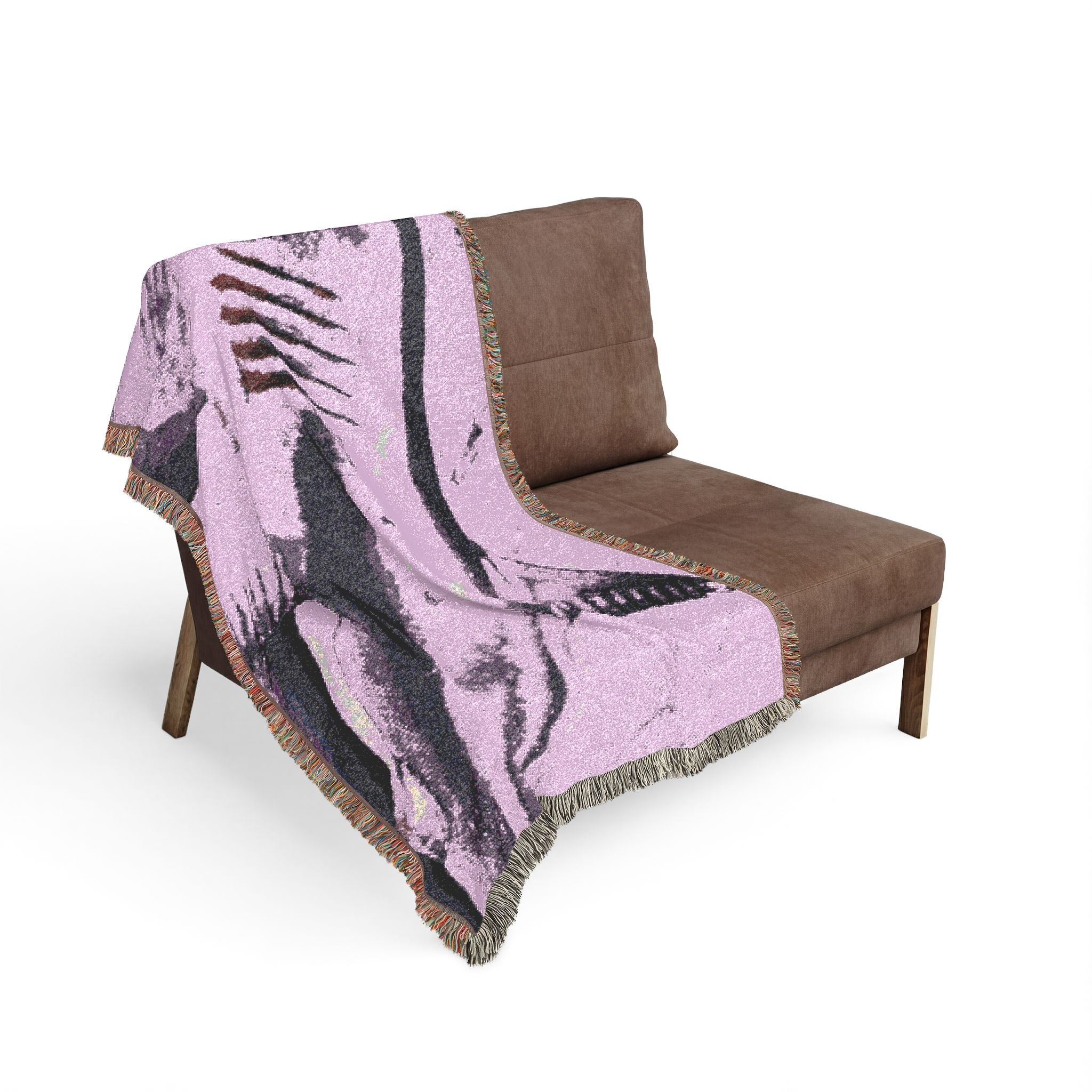 Woven Blanket "Beneath the Surface" purple