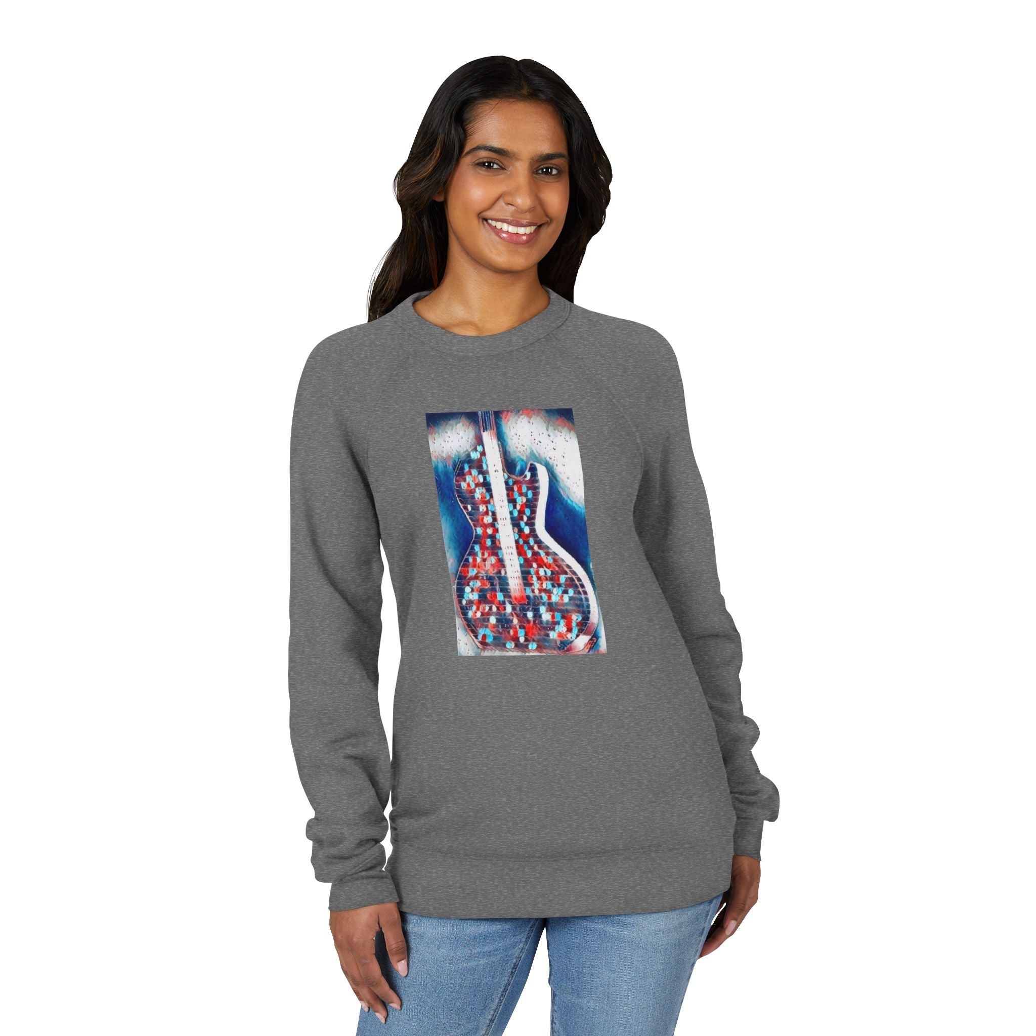 ALL AMERICAN GUITAR Sweatshirt — Red White & Blue