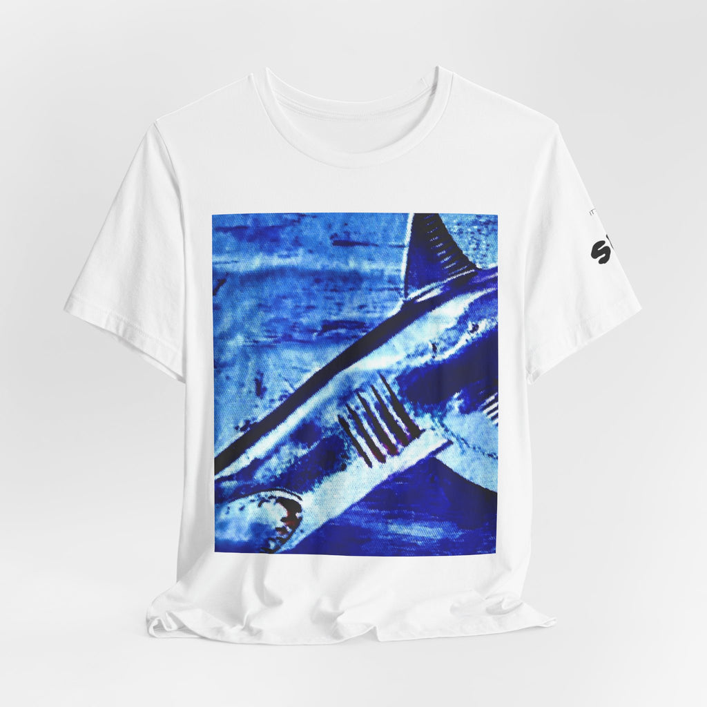 SHARK WEEK "BENEATH THE SURFACE"  T SHIRT BLUE