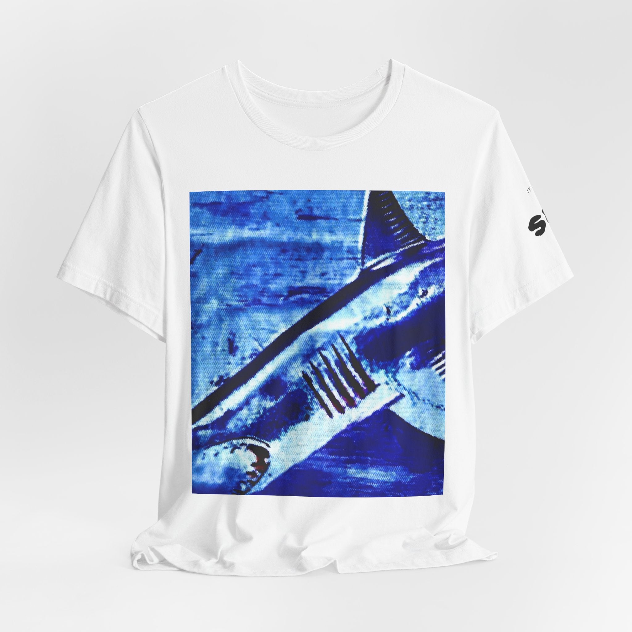 SHARK WEEK "BENEATH THE SURFACE"  T SHIRT BLUE