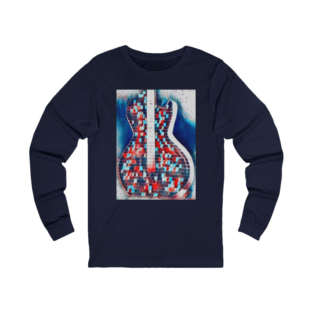 ALL AMERICAN GUITAR Long Sleeve Tee — Red White & Blue