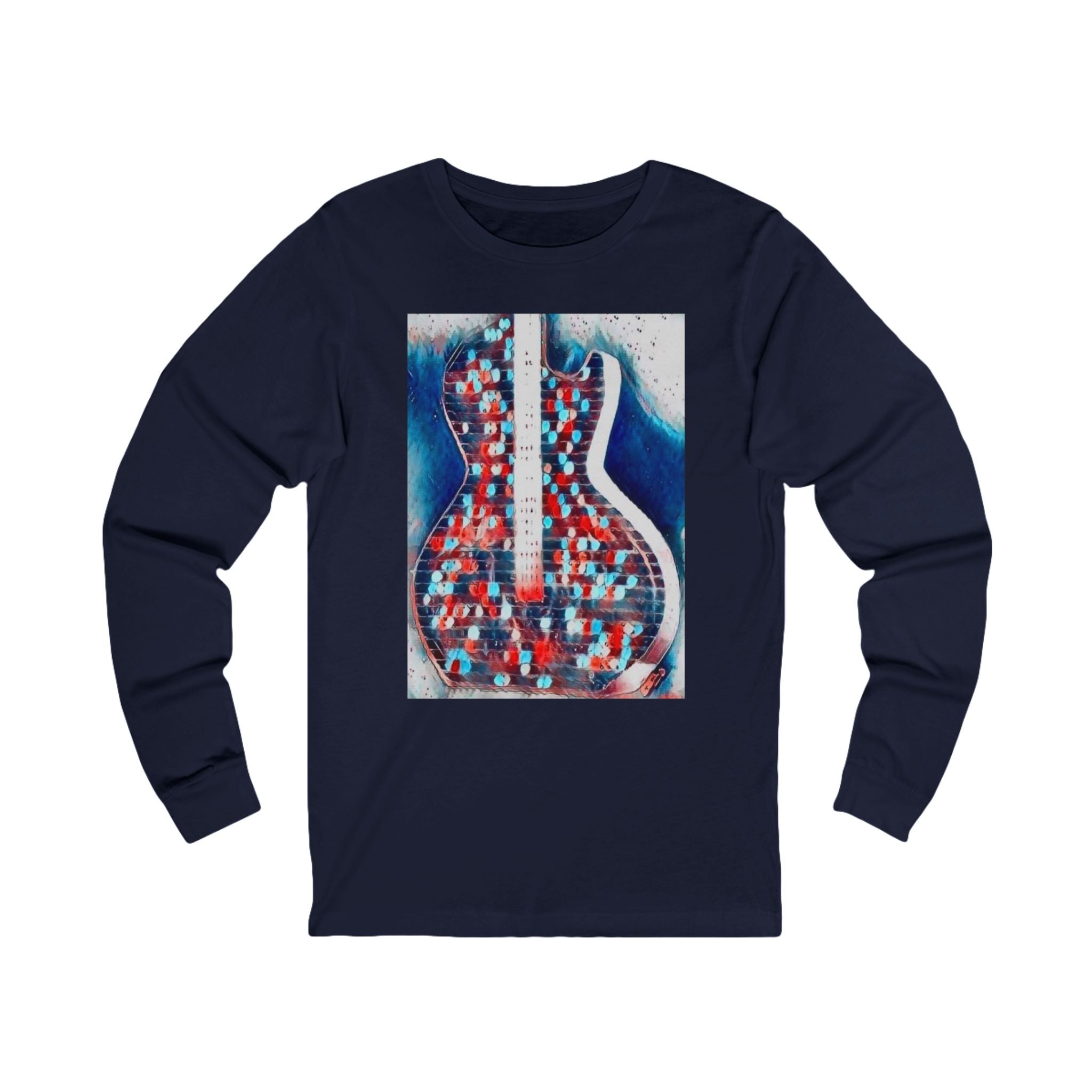ALL AMERICAN GUITAR Long Sleeve Tee — Red White & Blue