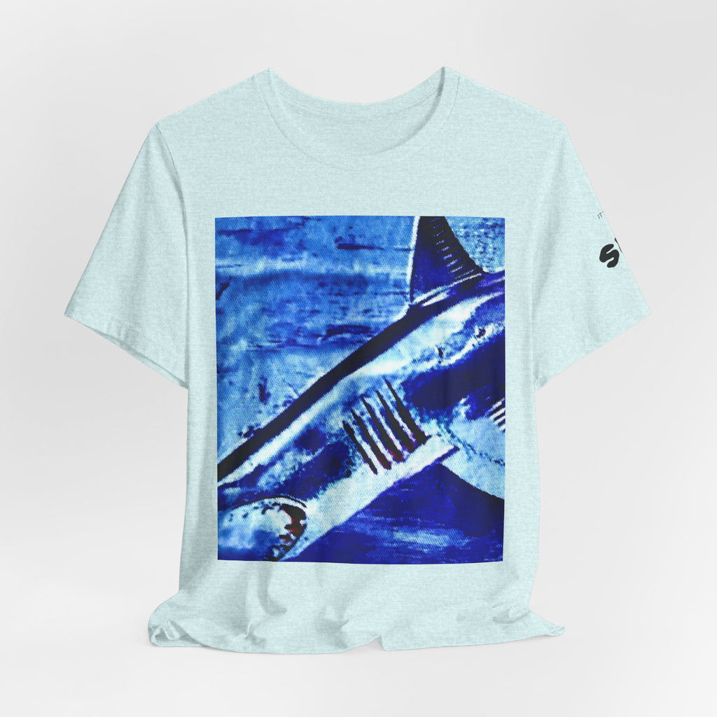 SHARK WEEK "BENEATH THE SURFACE"  T SHIRT BLUE