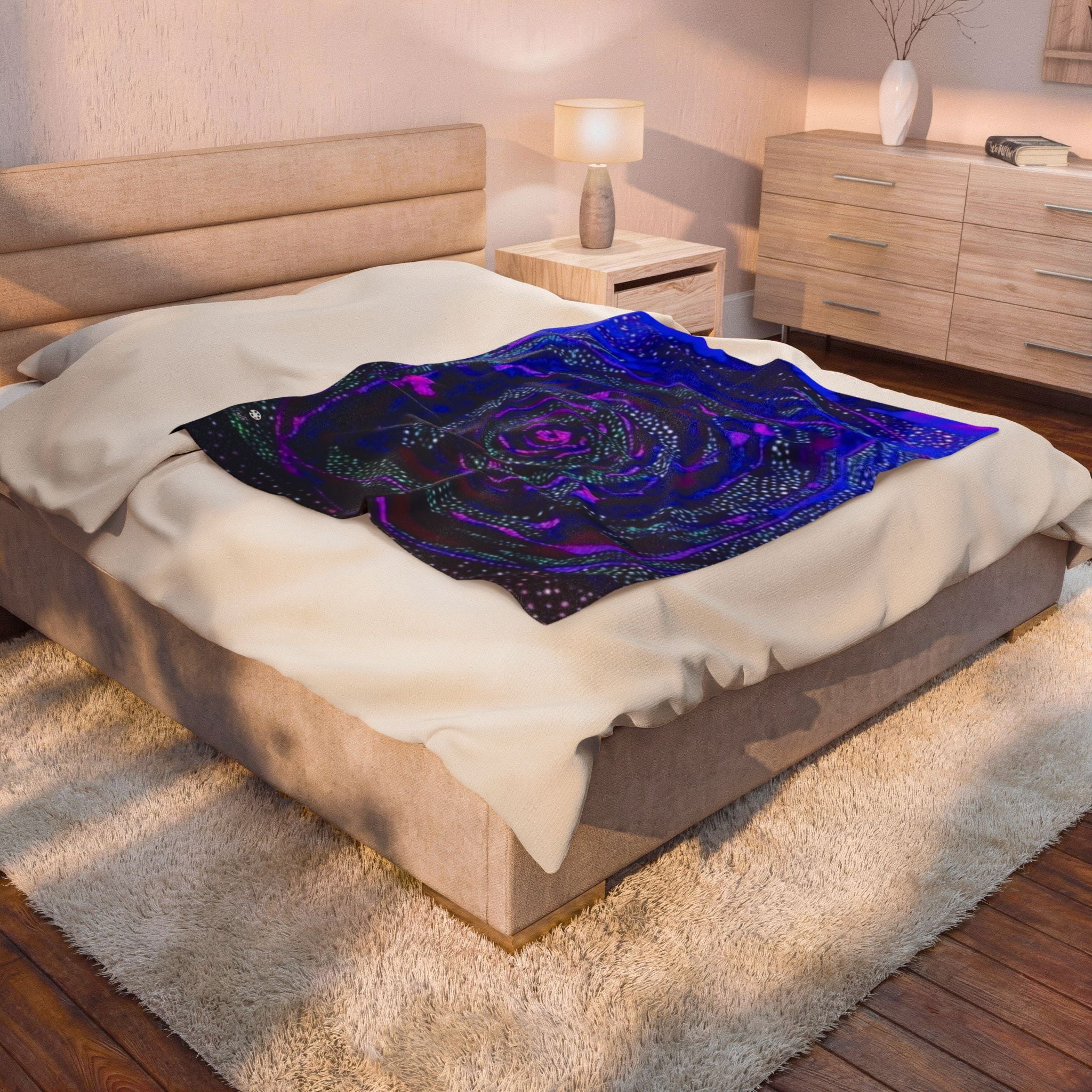 "SPACE ODYSSEY"  Velveteen Plush Blanket
