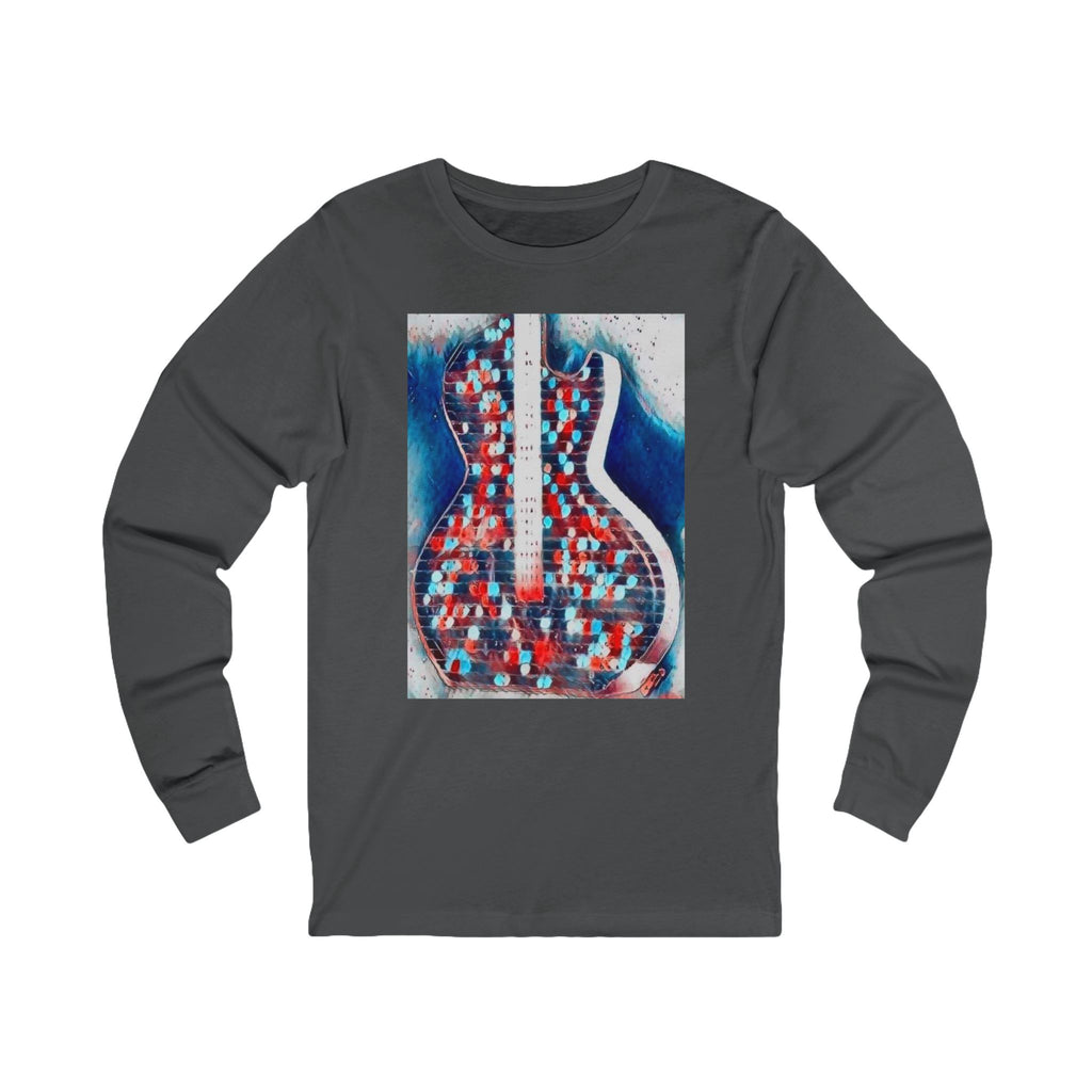 ALL AMERICAN GUITAR Long Sleeve Tee — Red White & Blue