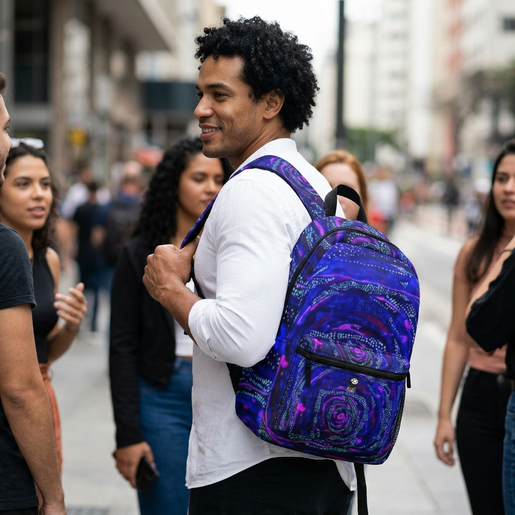 BACKPACK "SPACE ODYSSEY" (BLACK LIT VERSION)