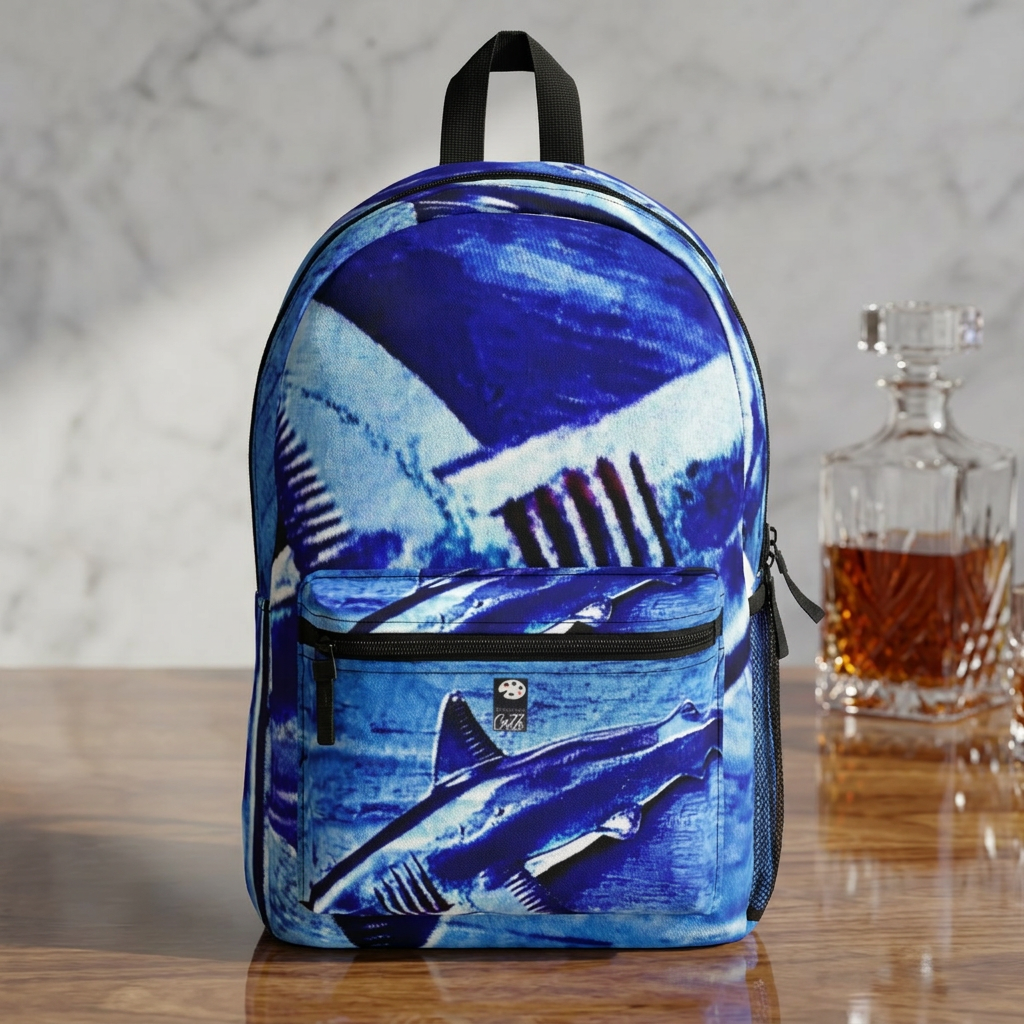 SHARK WEEK Backpack "Beneath the Surface" Blue