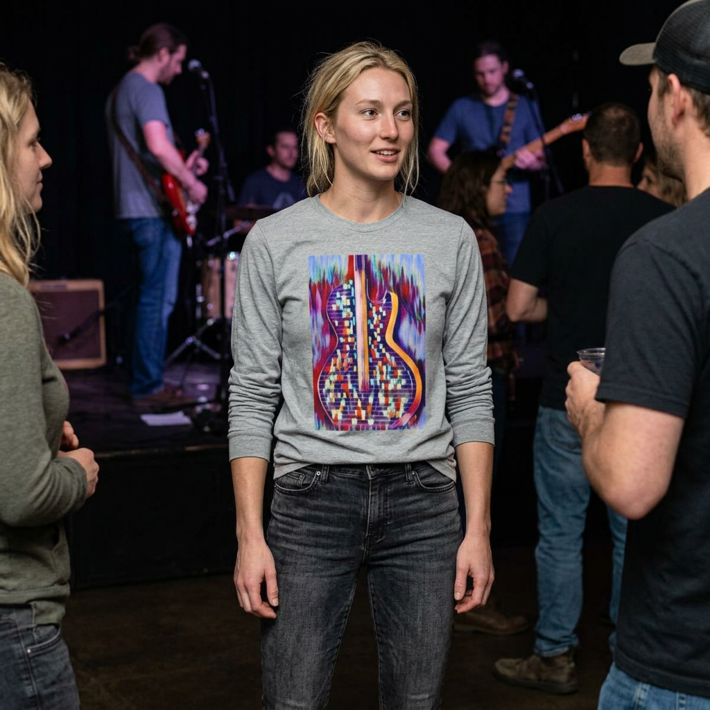 ALL AMERICAN GUITAR Long Sleeve Tee — Mosaic