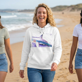 SHARK WEEK HOODIE "Beneath the Surface" | Shark Art Hoodie