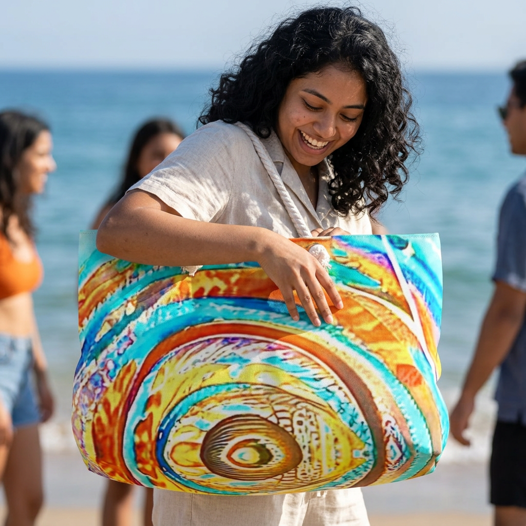 SHARK WEEK Weekender Bag "Head Above Water" | Shark Art