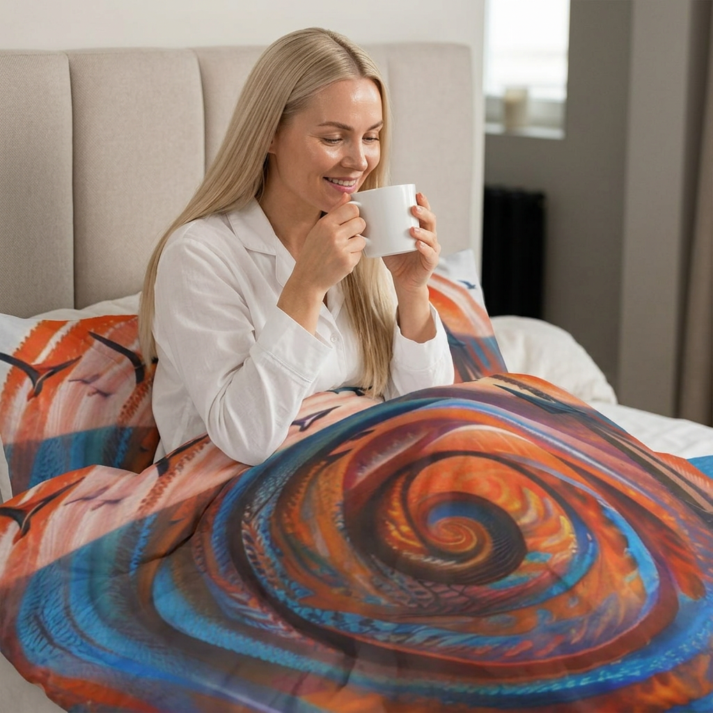 SHARK WEEK COMFORTER  "Head Above Water"