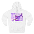 SHARK WEEK HOODIE "Beneath the Surface" Purple | Shark Art Hoodie