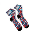 CAZZO SOCKS "All American Guitar" Red white blue