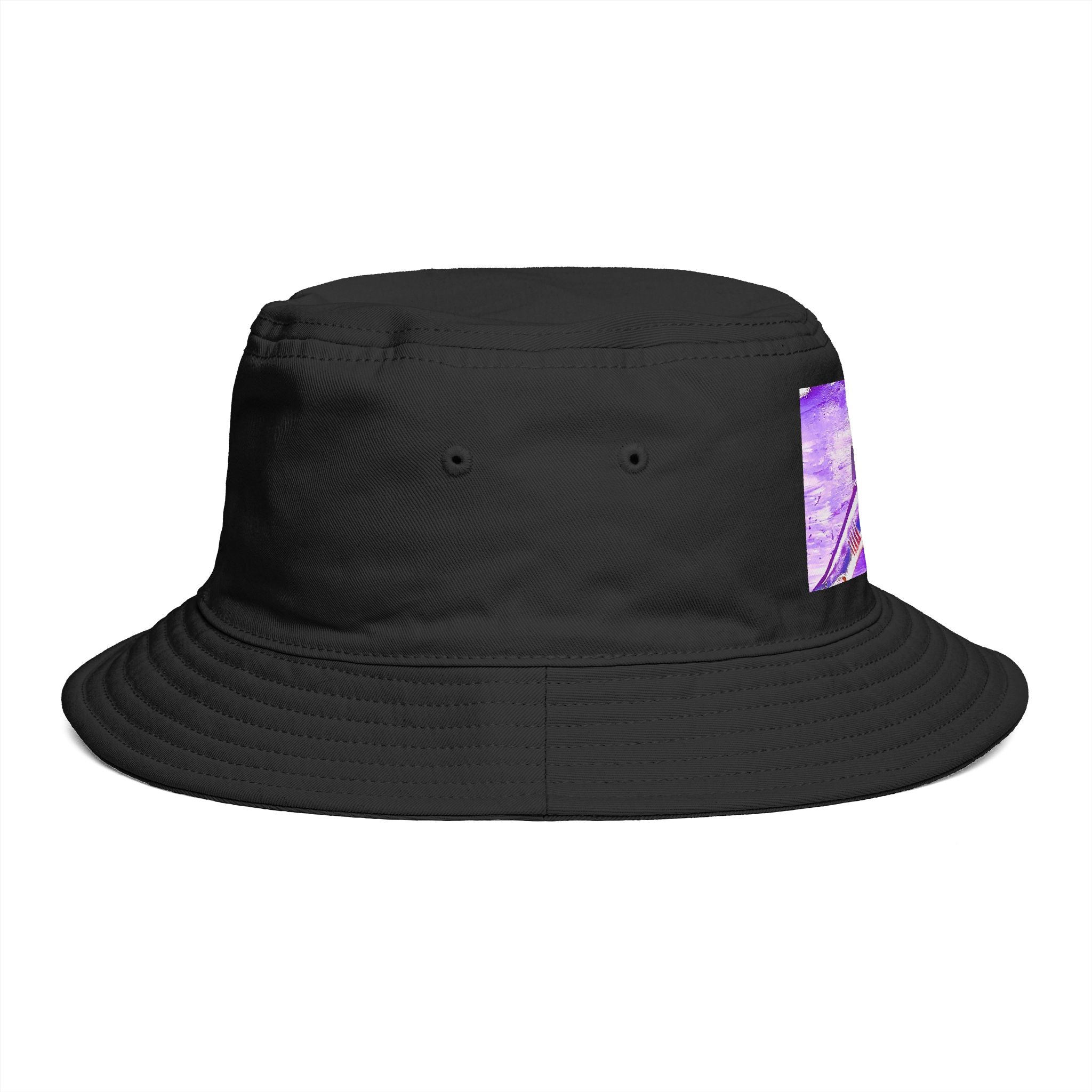 SHARK WEEK BUCKET HAT "Beneath the Surface" Purple | Shark Art Hat