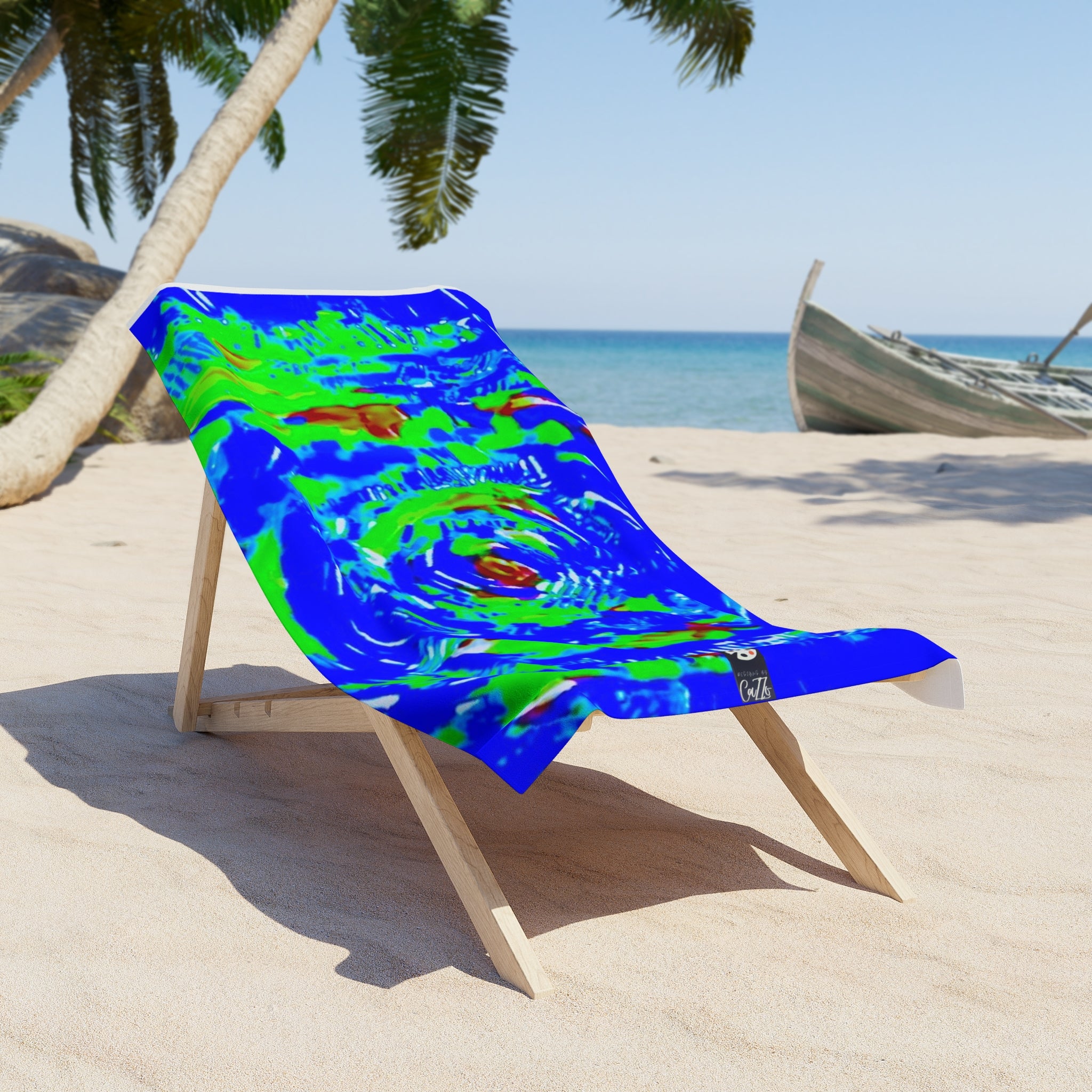 BEACH TOWEL "Hurricane" Blue
