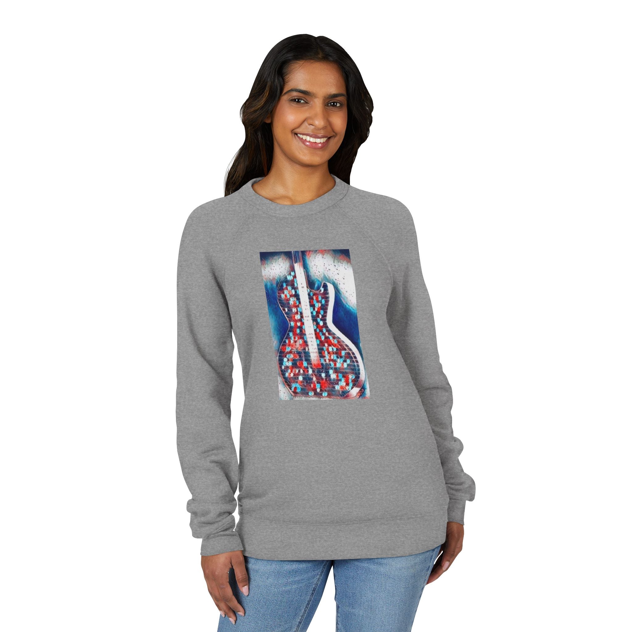 ALL AMERICAN GUITAR Sweatshirt — Red White & Blue