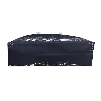 NYC Skyline Print Weekender Bag | Cityscape Travel Tote