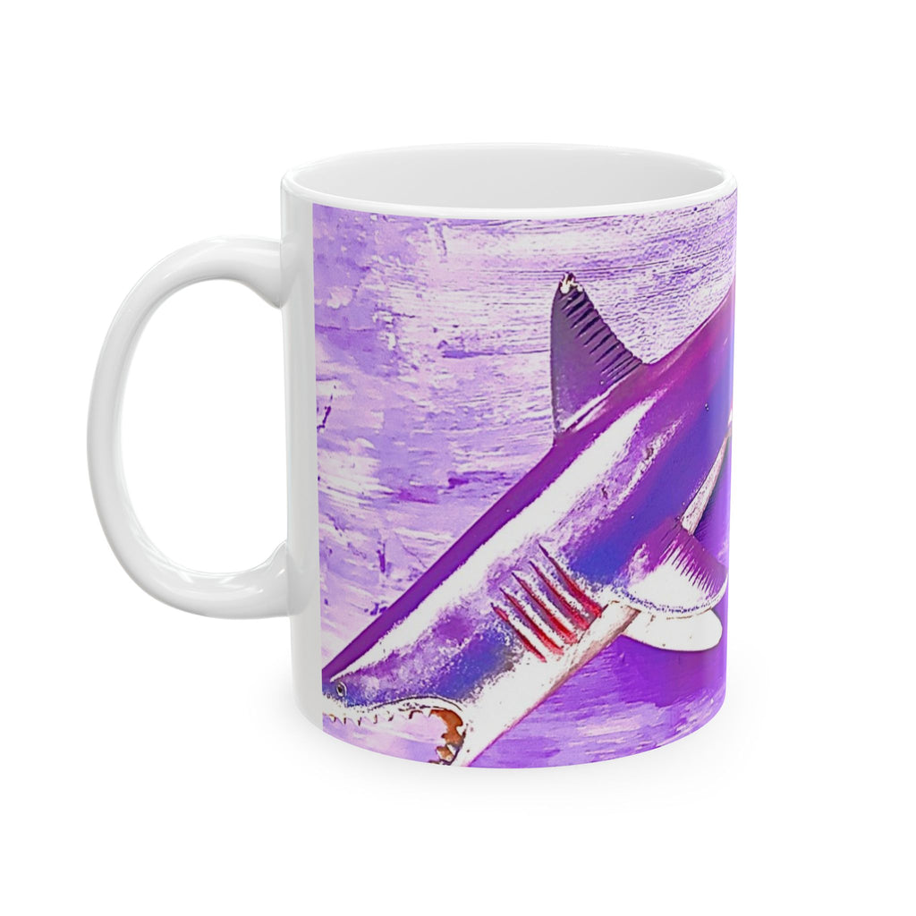 SHARK WEEK Ceramic Mug "Beneath the Surface" (11oz) | Shark Art Mug
