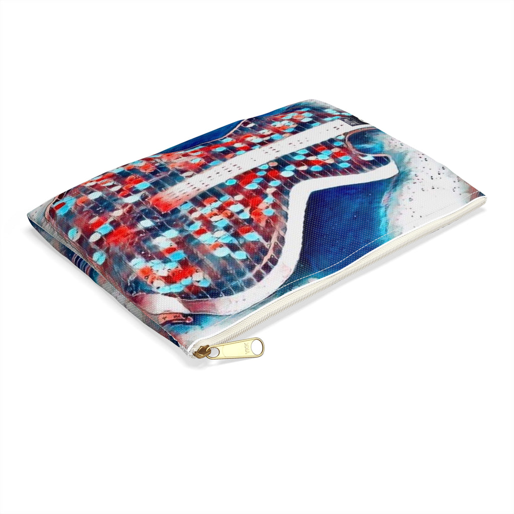 ALL AMERICAN GUITAR Zipper Pouch — Red White & Blue