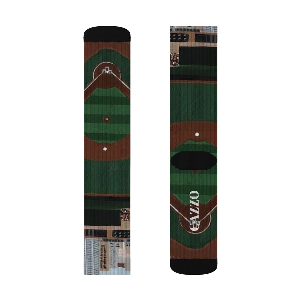 "BALLPARK" Baseball field socks