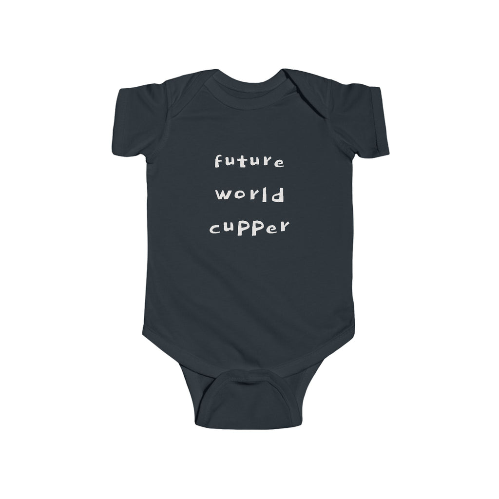 0-24 months Baby Bodysuit — “Future World Cupper” Baby Onesie
