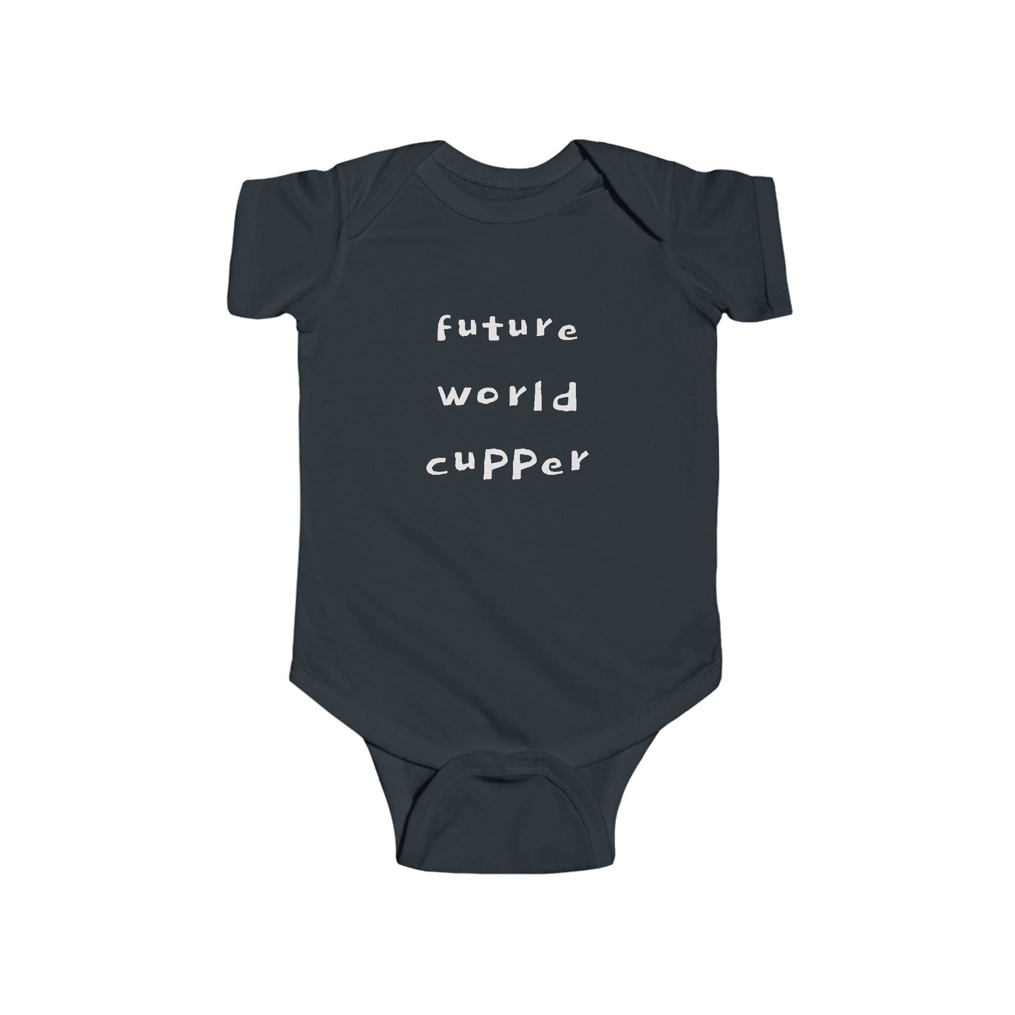 0-24 months Baby Bodysuit — “Future World Cupper” Baby Onesie