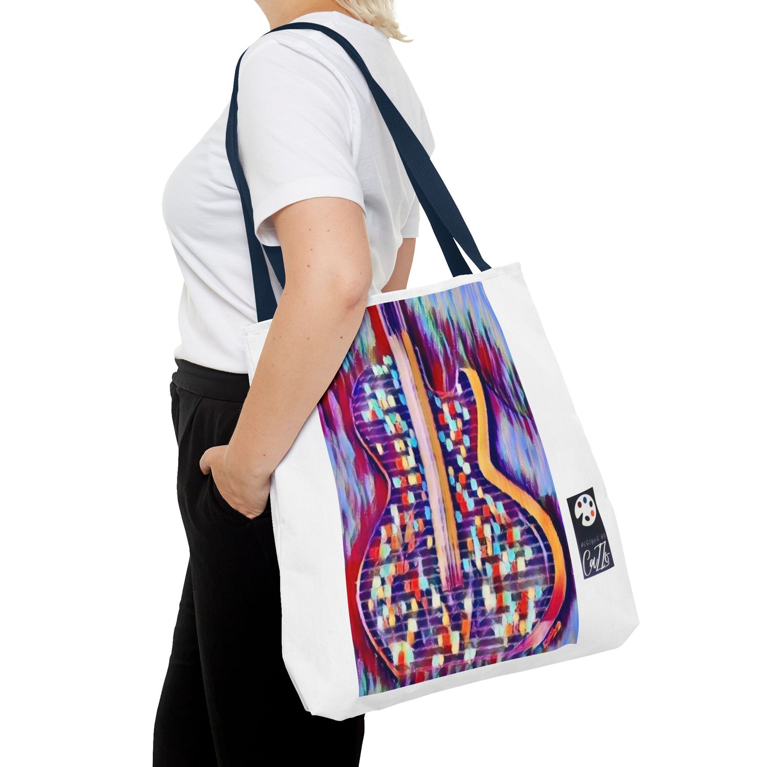 All American Guitar Tote  Mosaic Tote Bag