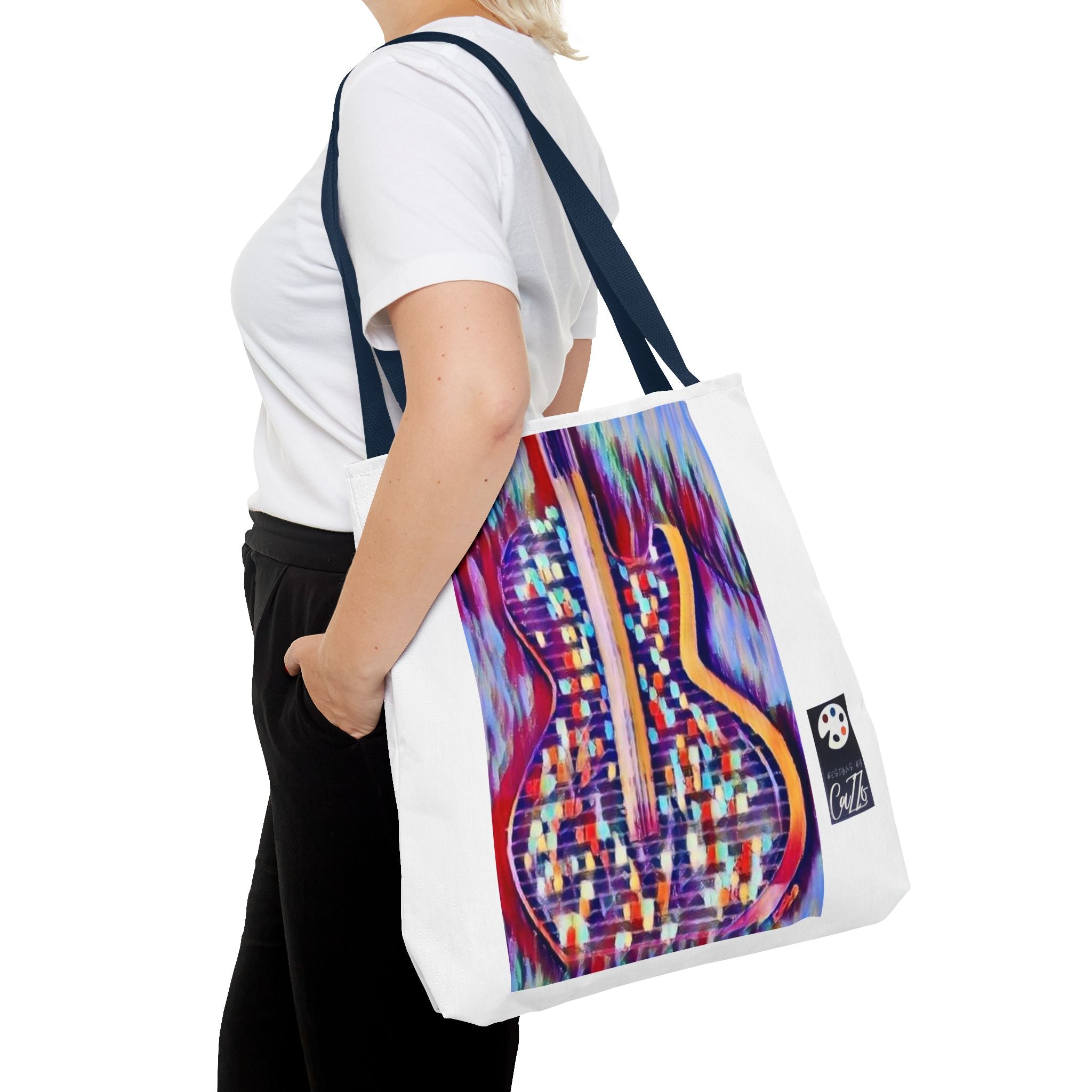 All American Guitar Tote  Mosaic Tote Bag