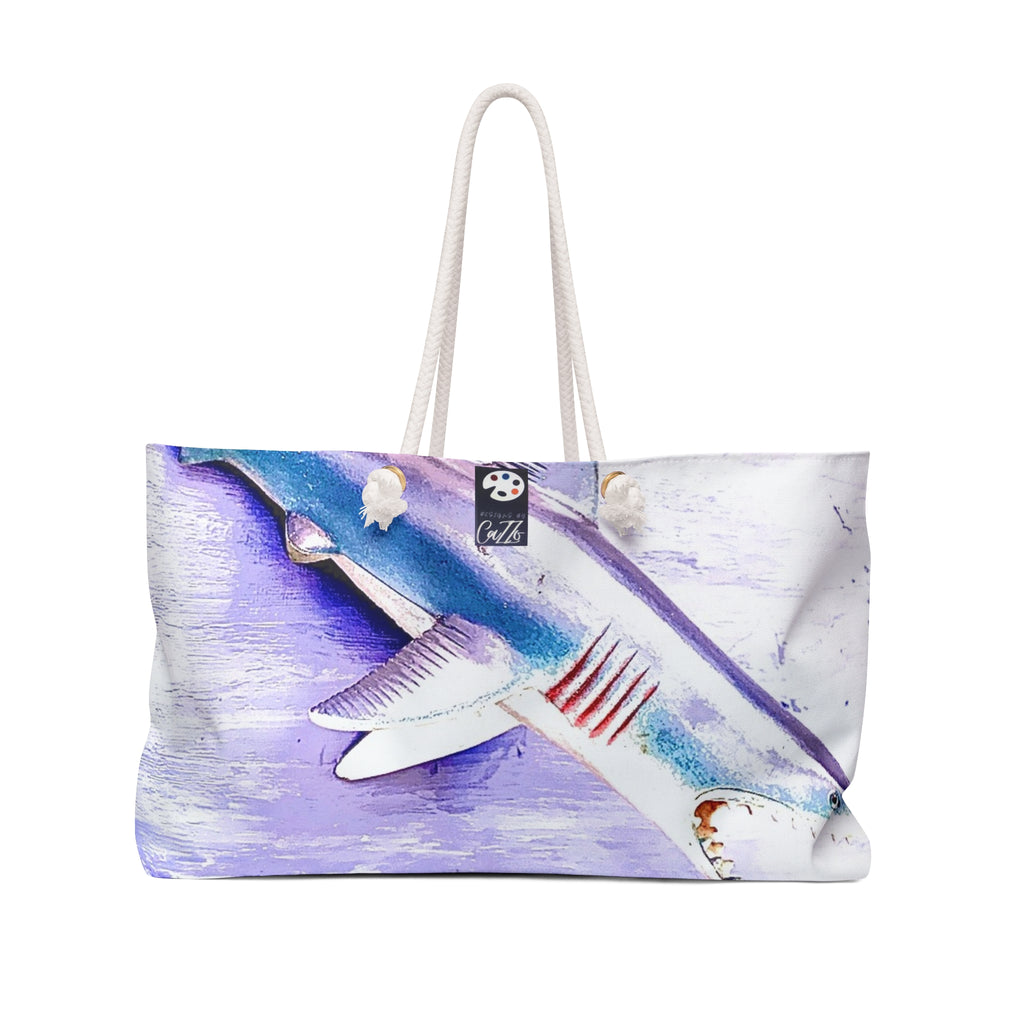 SHARK WEEK WEEKENDER BAG - NATURAL