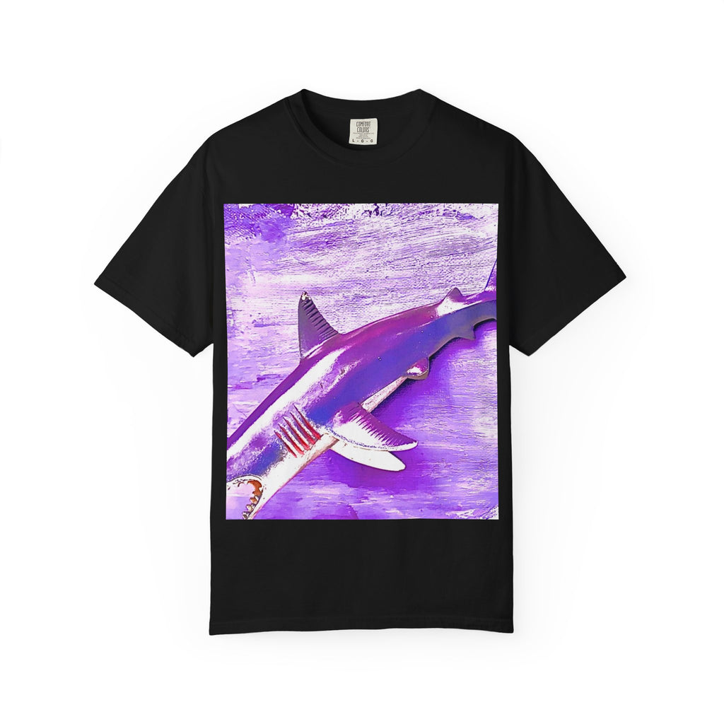 SHARK WEEK T SHIRT "Beneath the Surface" Purple | Shark Art Tee
