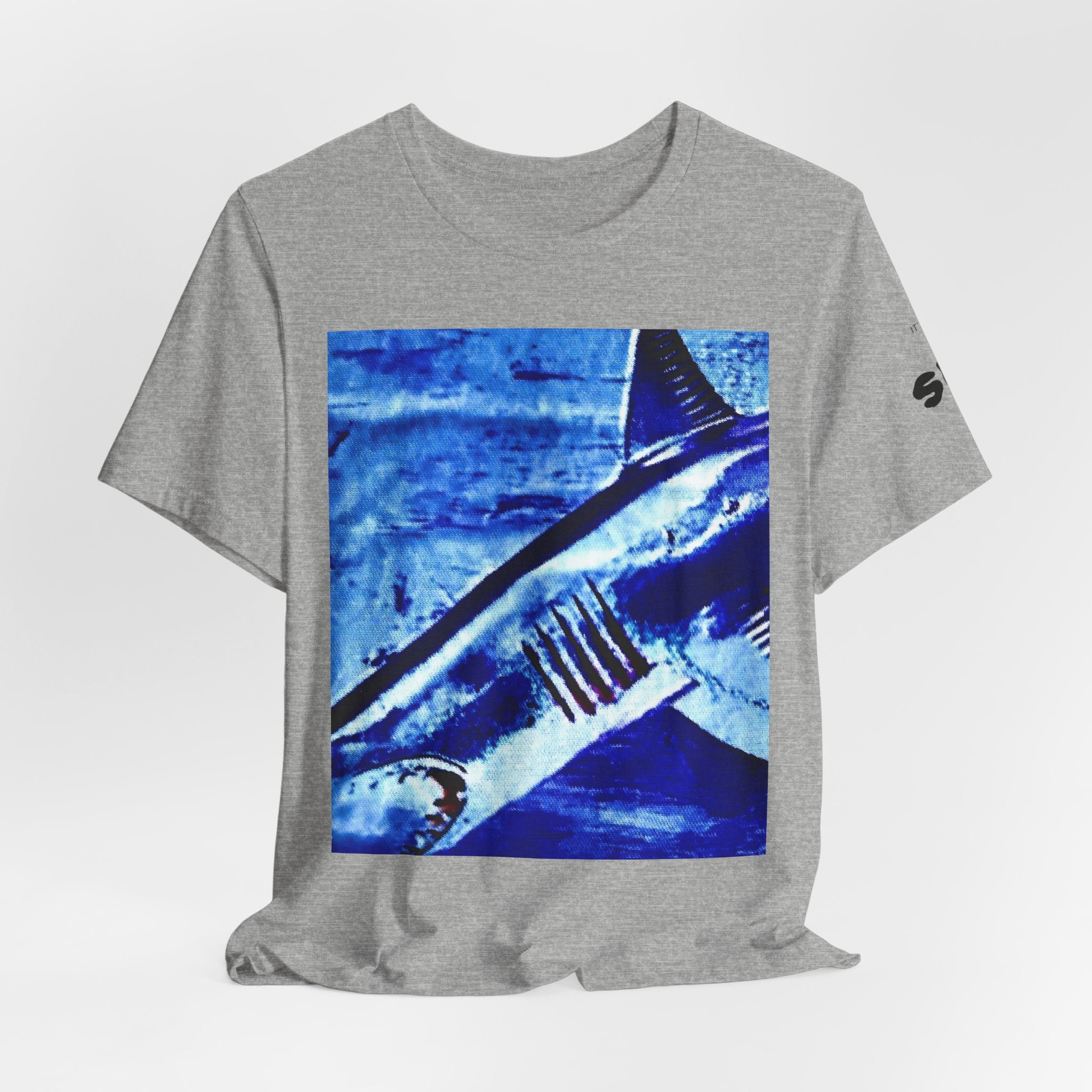 SHARK WEEK "BENEATH THE SURFACE"  T SHIRT BLUE