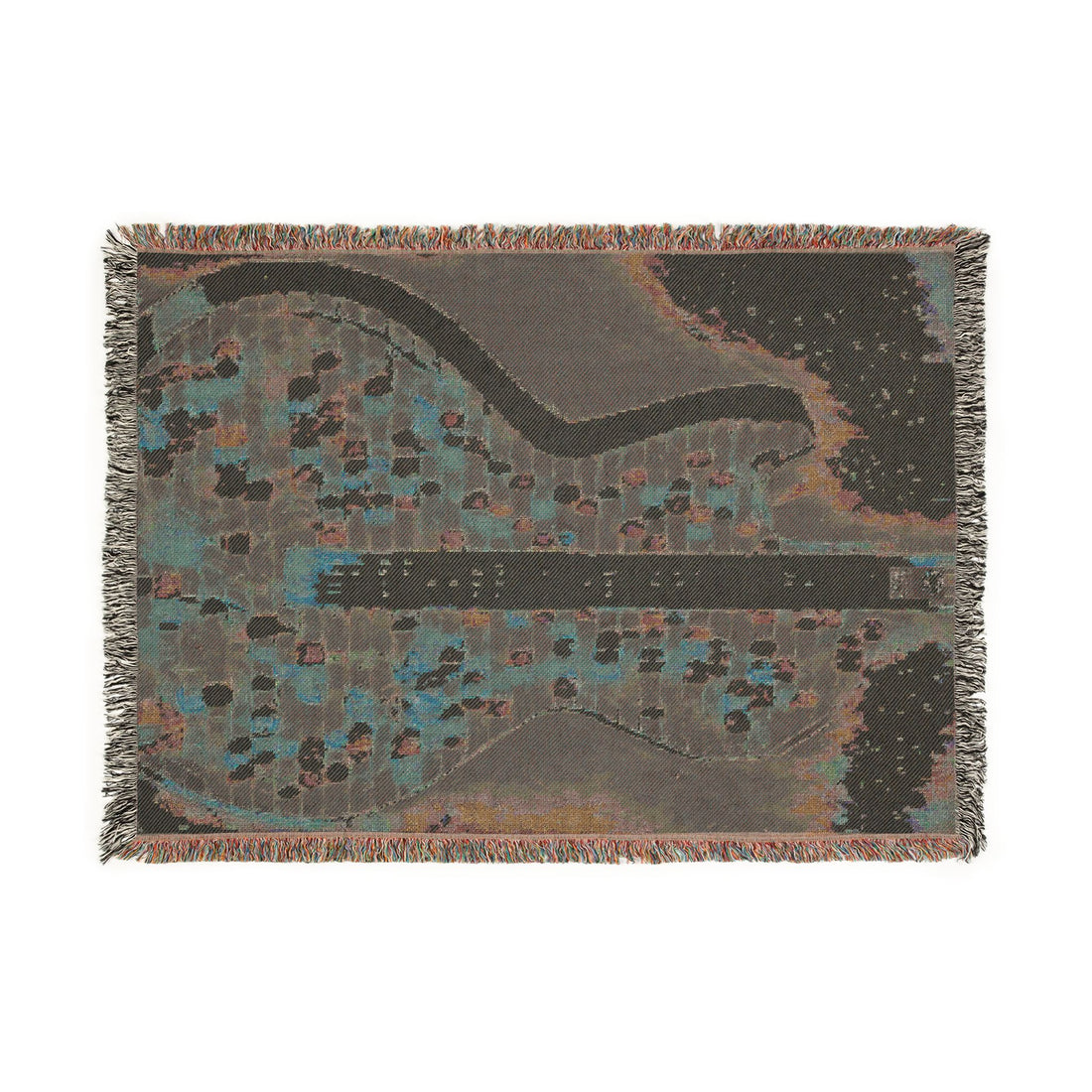 ALL AMERICAN GUITAR Woven Blanket — Red White &amp; Blue