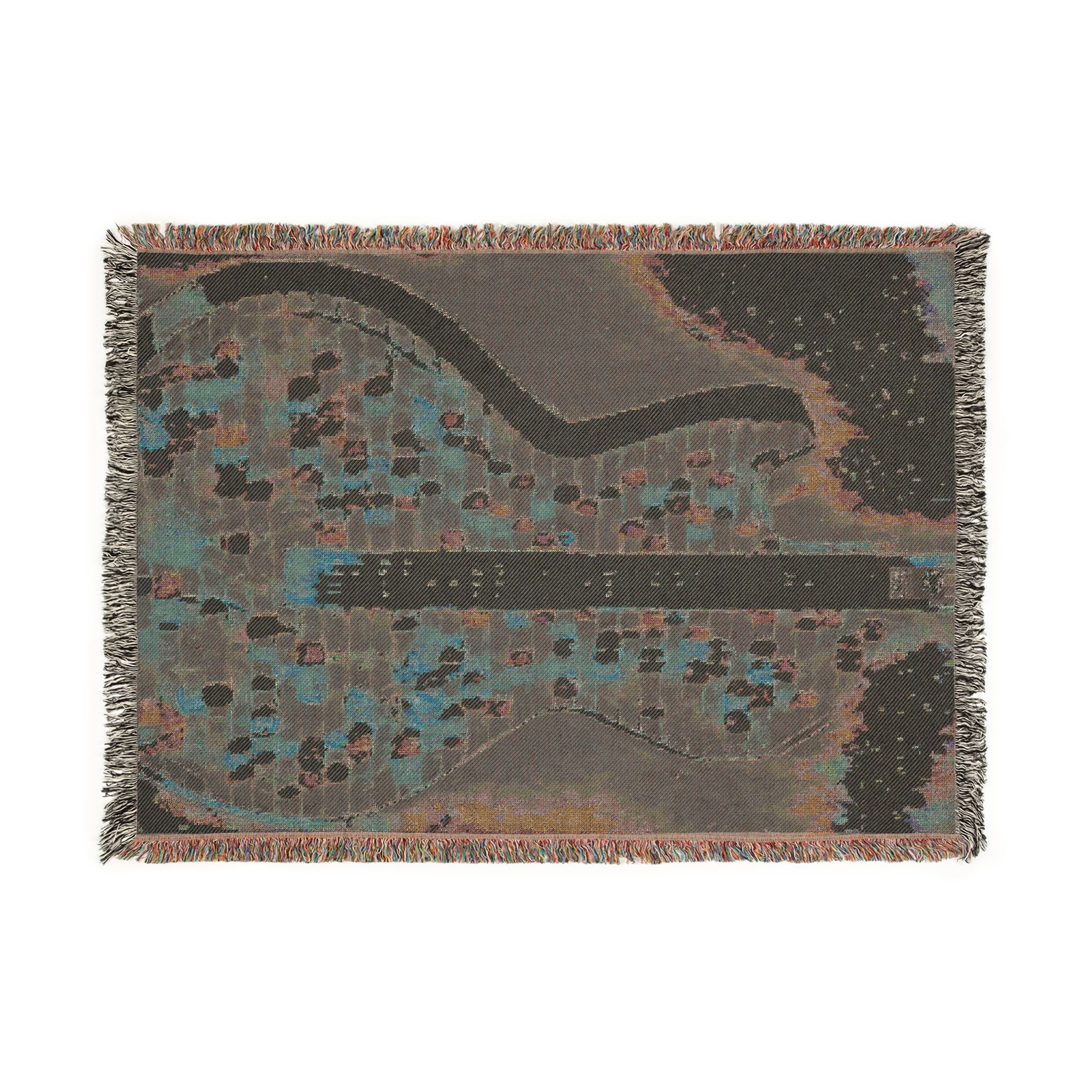 ALL AMERICAN GUITAR Woven Blanket — Red White & Blue