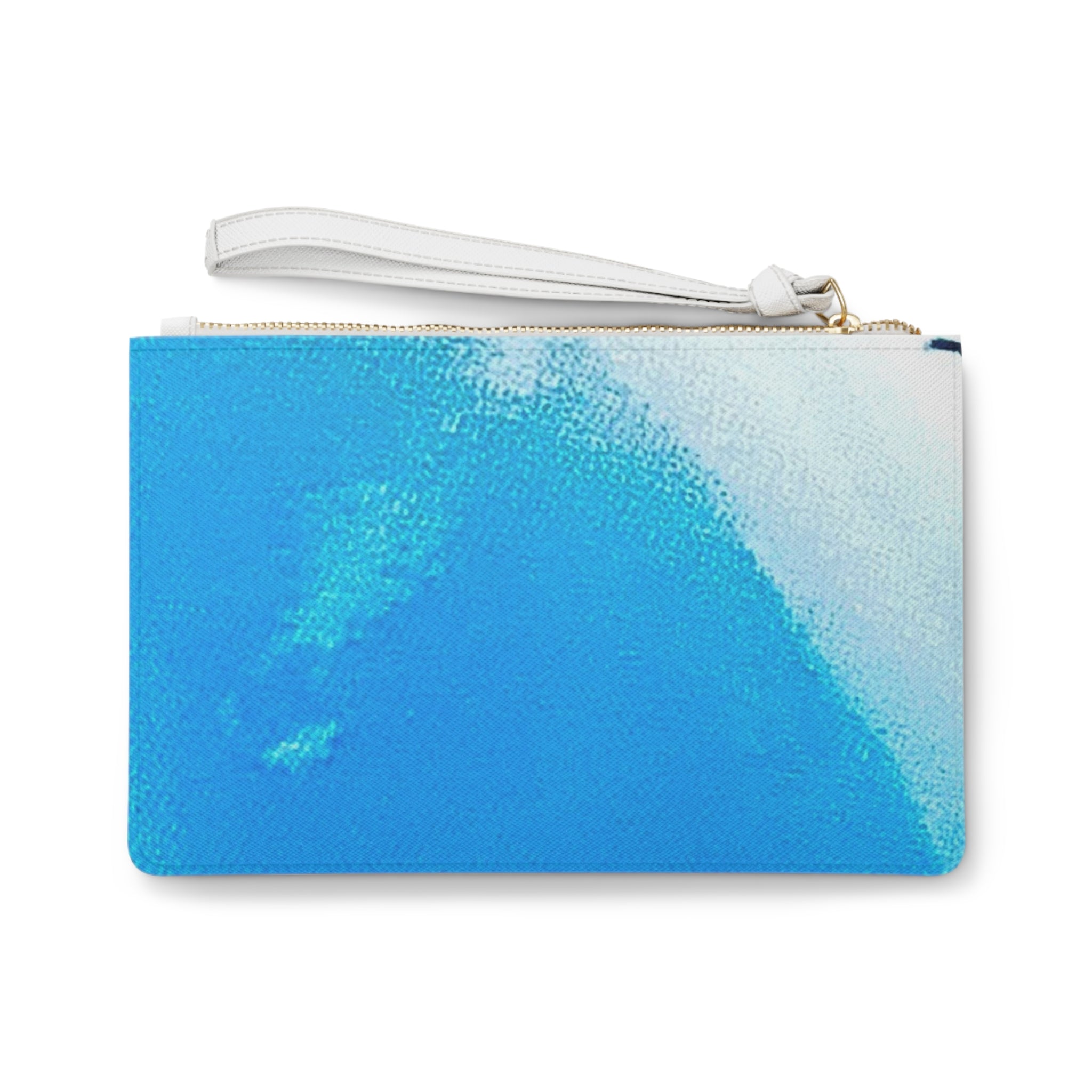 Blue Ocean Gradient Clutch Bag — Coastal Wave Wristlet