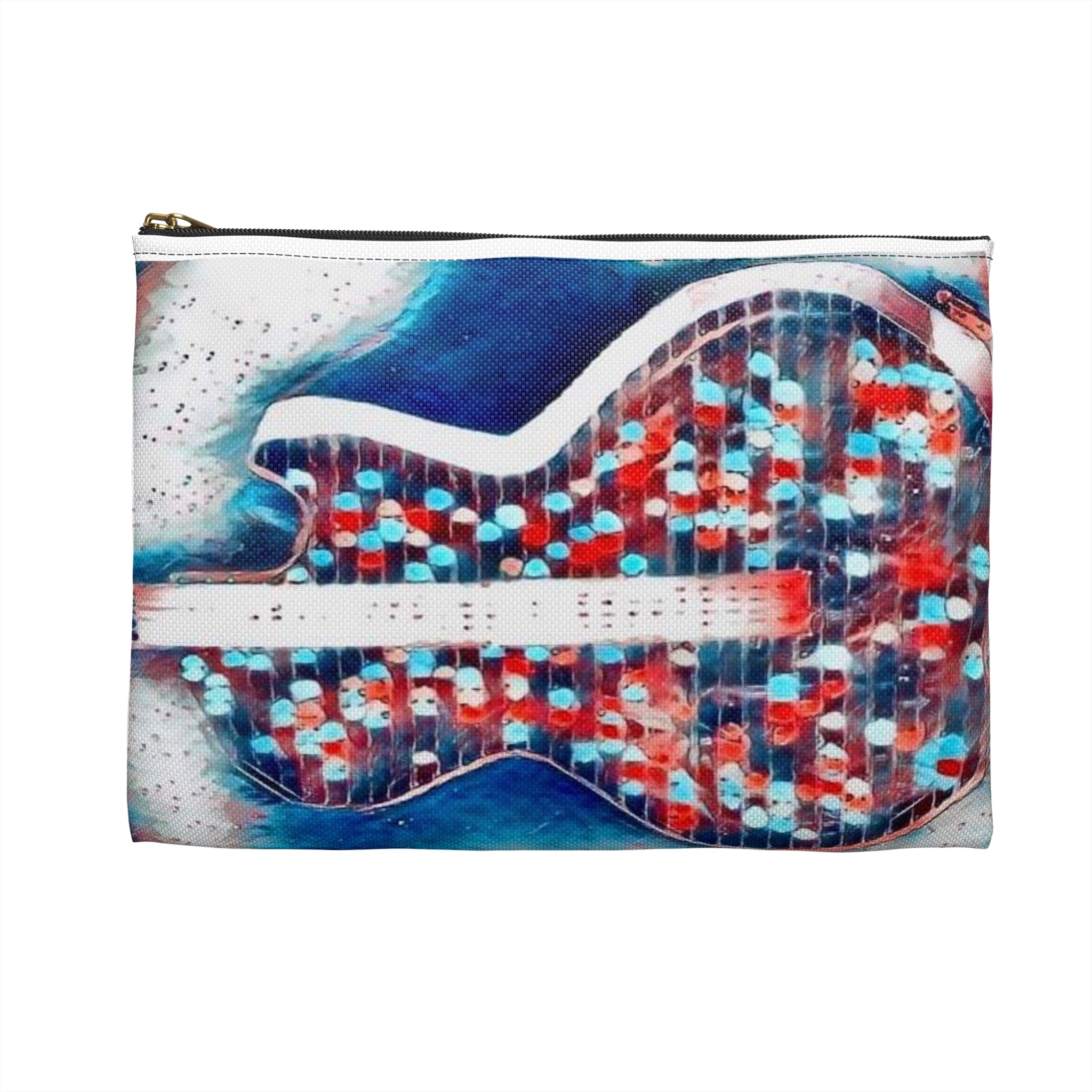 ALL AMERICAN GUITAR Zipper Pouch — Red White & Blue