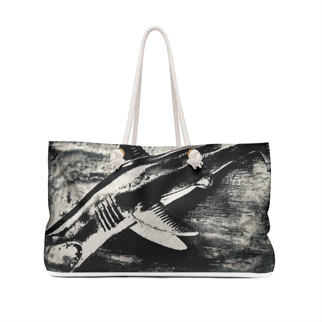 SHARK WEEK "BENEATH THE SURFACE"  Weekender Bag — Monochrome