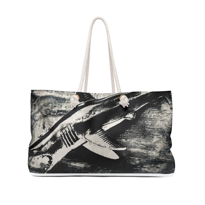 SHARK WEEK "BENEATH THE SURFACE"  Weekender Bag — Monochrome