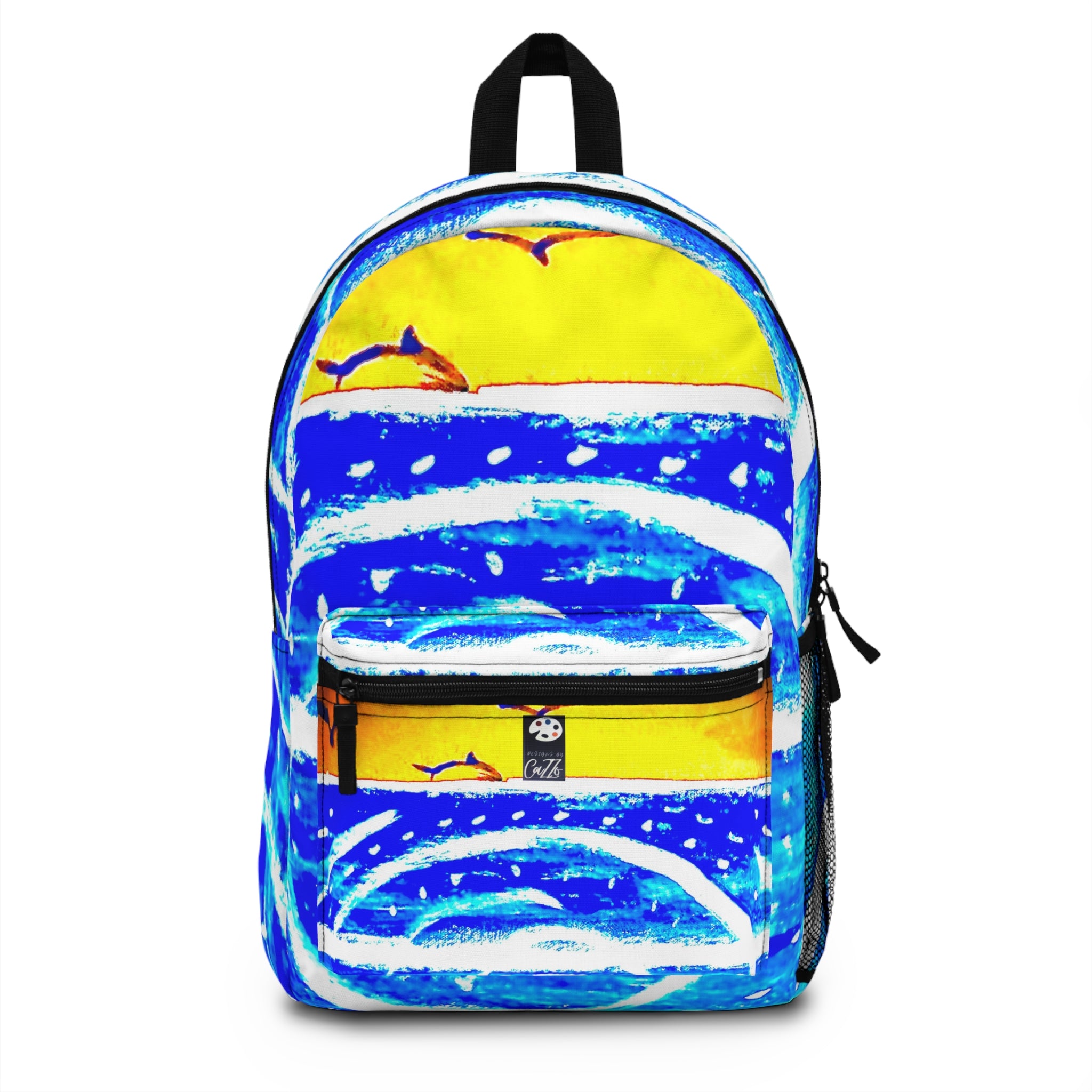 BACKPACK "HEAD ABOVE WATER" BLUE/GOLD