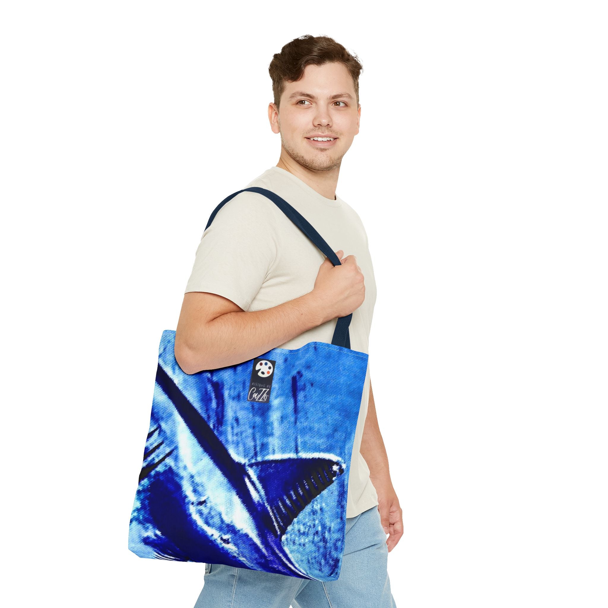 SHARK WEEK Tote  "Beneath the Surface" Blue