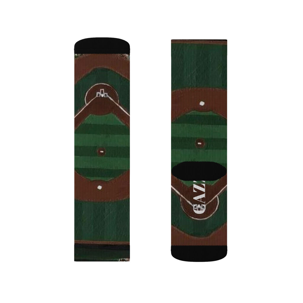 "BALLPARK" Baseball field socks