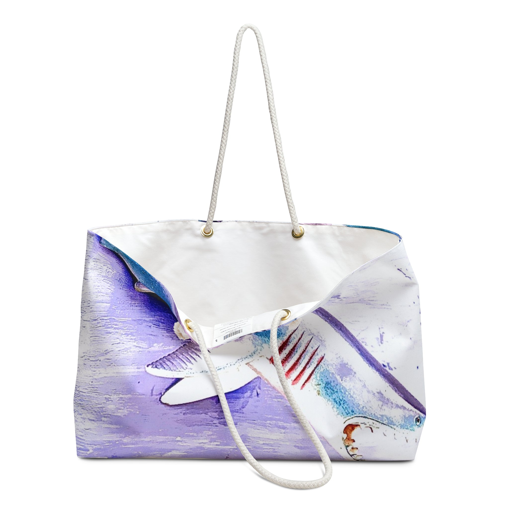 SHARK WEEK WEEKENDER BAG - NATURAL