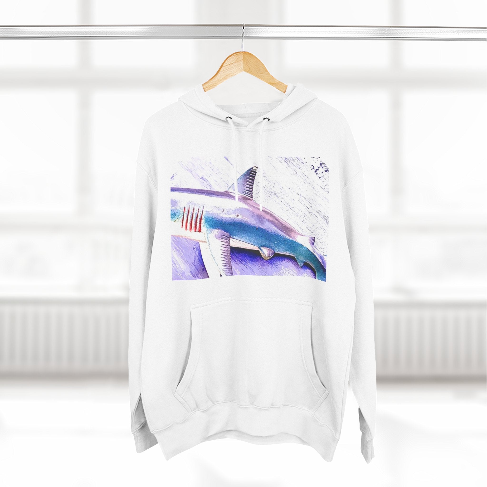 SHARK WEEK HOODIE "Beneath the Surface" | Shark Art Hoodie