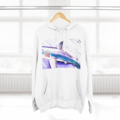 SHARK WEEK HOODIE "Beneath the Surface" | Shark Art Hoodie