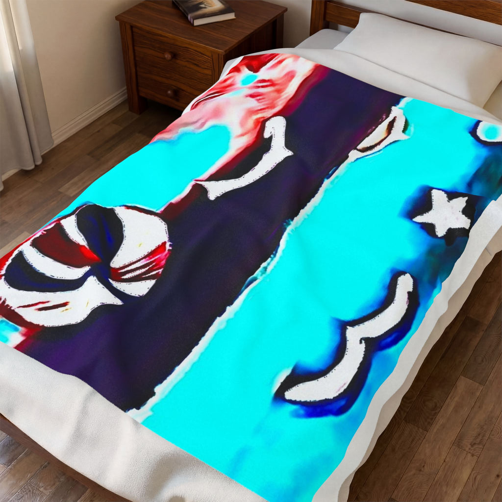 "BEACH BUM" Velveteen Plush Blanket