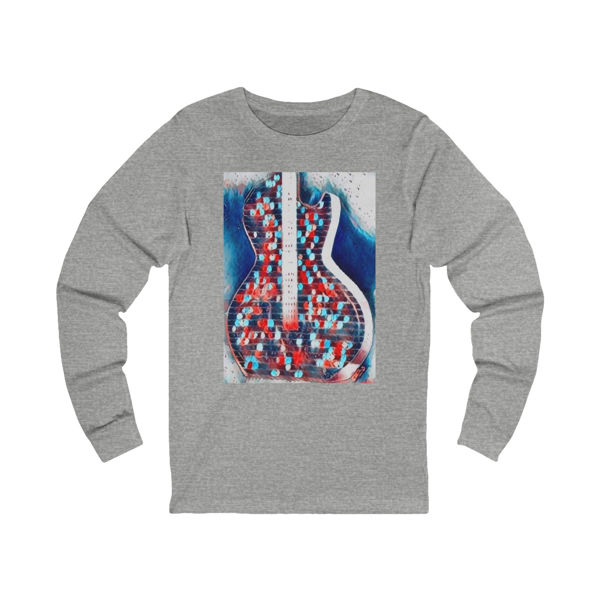 ALL AMERICAN GUITAR Long Sleeve Tee — Red White &amp; Blue