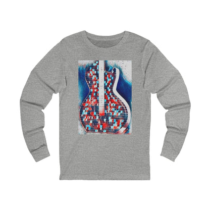 ALL AMERICAN GUITAR Long Sleeve Tee — Red White &amp; Blue