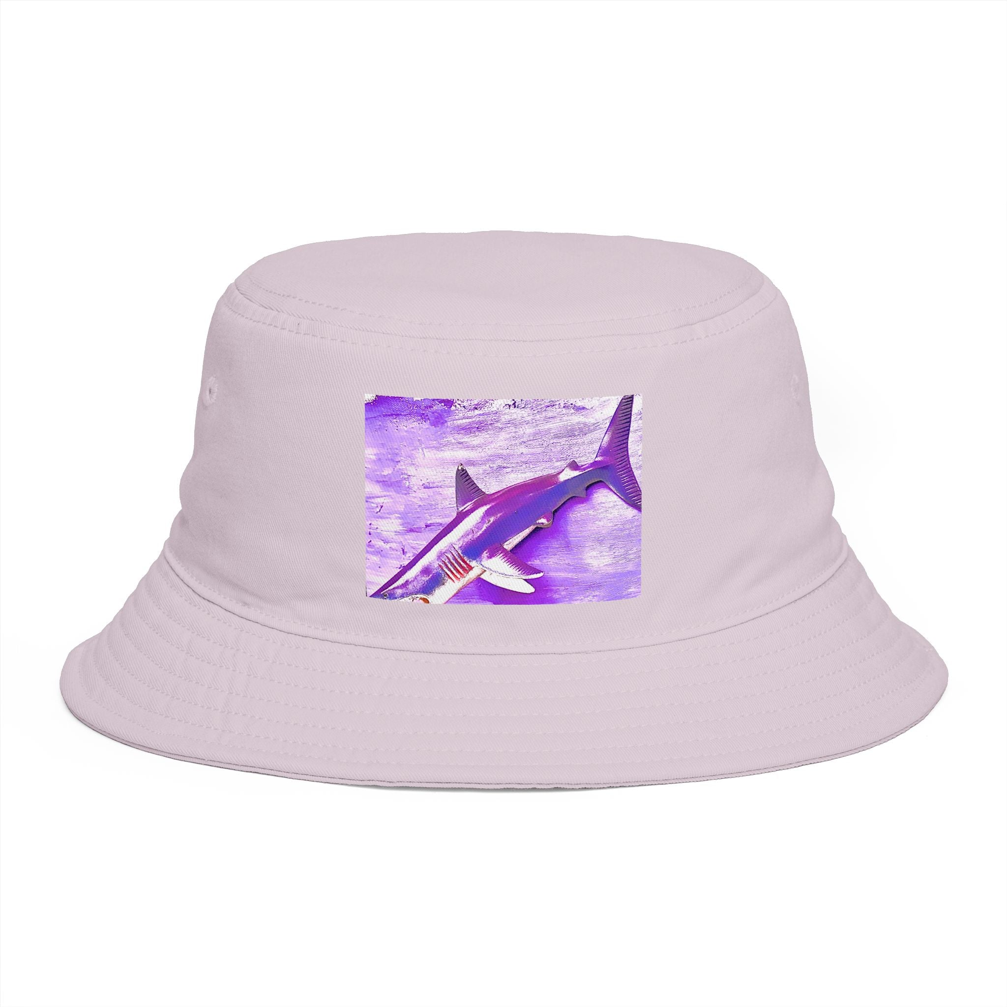 SHARK WEEK BUCKET HAT "Beneath the Surface" Purple | Shark Art Hat
