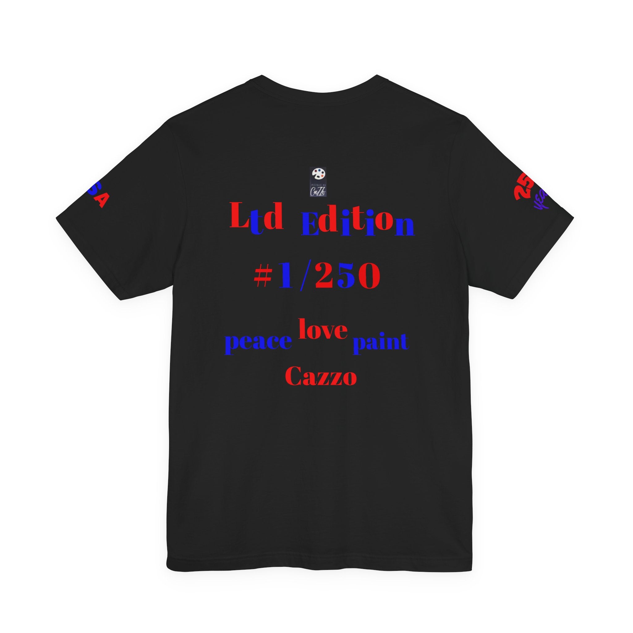 All American Guitar Patriotic T-Shirt by Designs by Cazzo