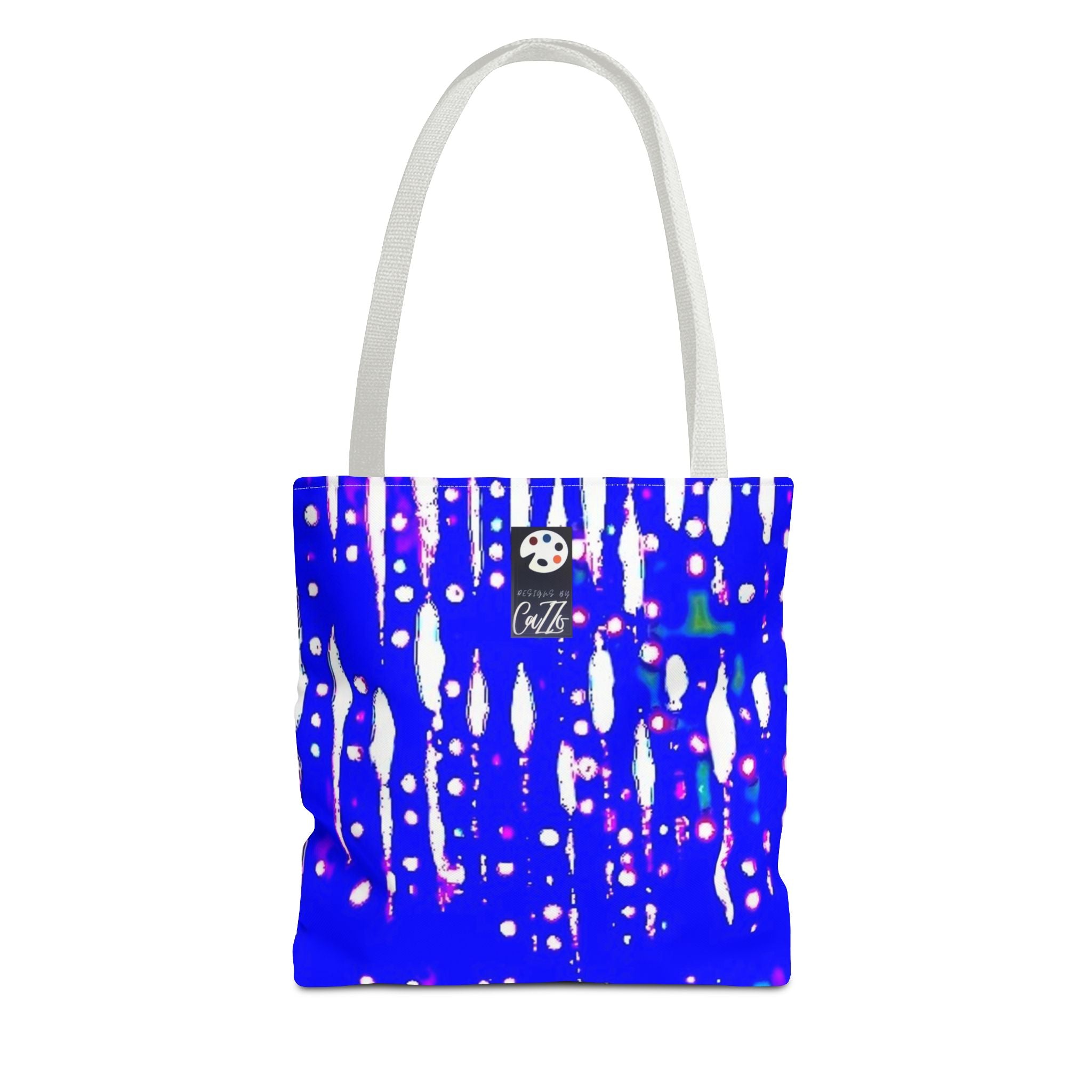 "BLUE RAIN" Tote with ORIGINAL ARTWORK from DESIGNSBYCAZZO.